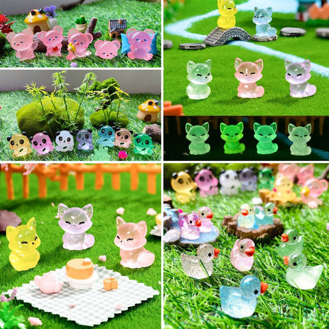 AZNZKEZHU luminous tortoise figurines add charm to fairy gardens