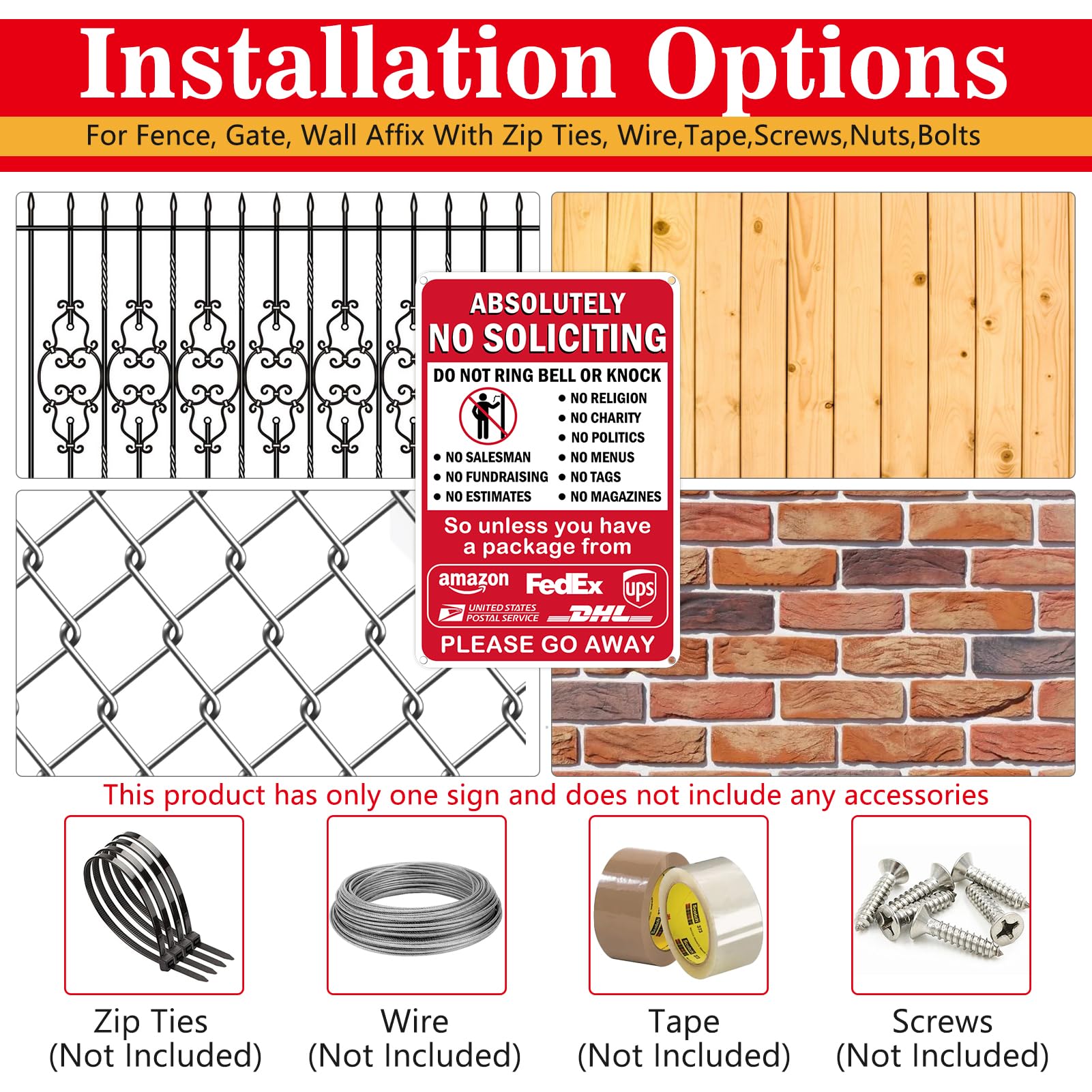 AzReference no soliciting sign for front door helps set boundaries respectfully.