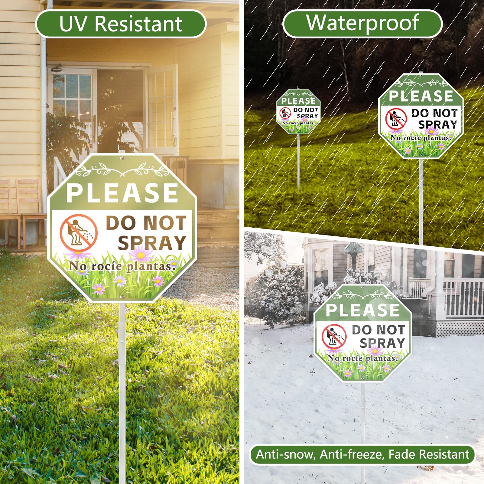AzReference outdoor lawn sign suitable for garden use and enduring weather.