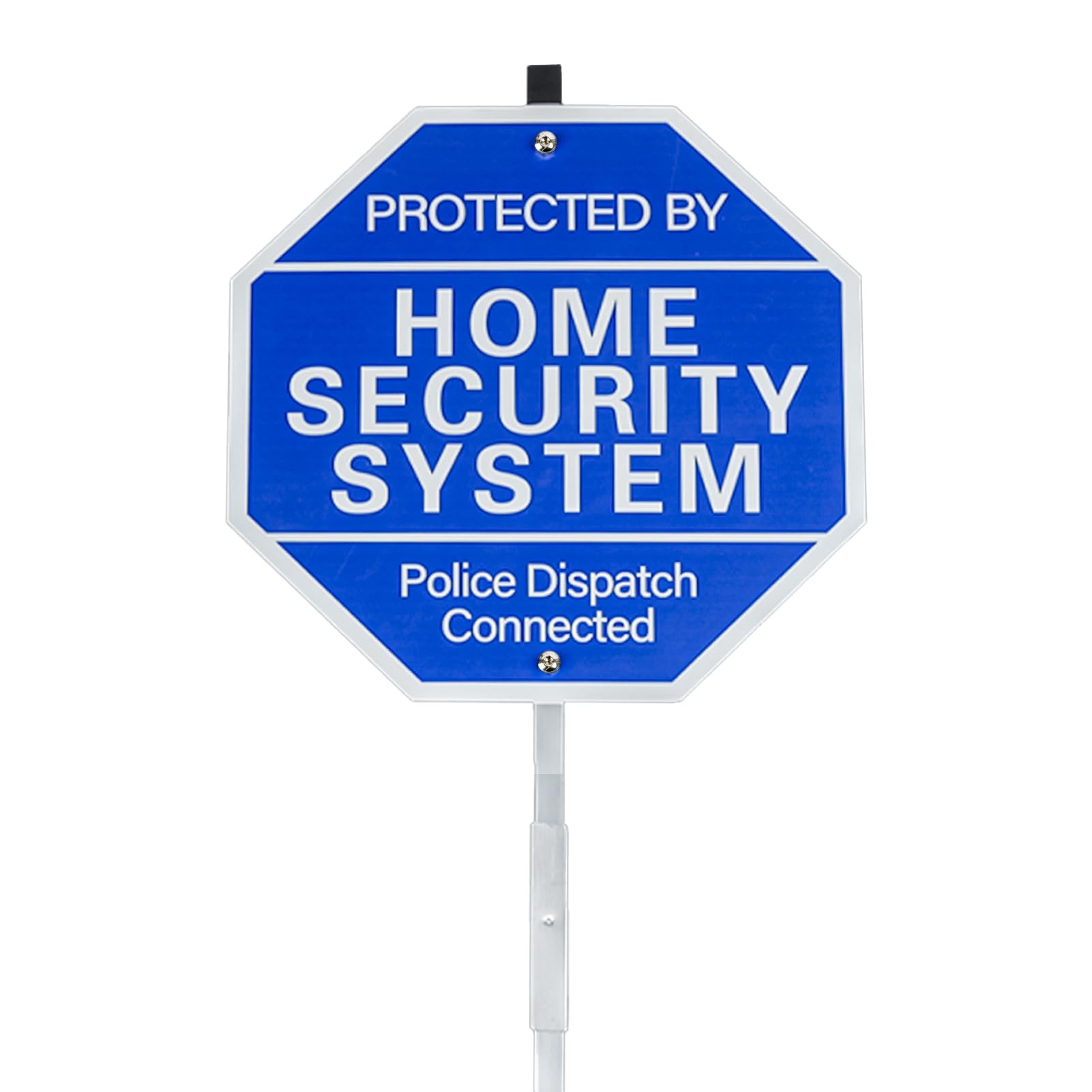 AzReference police dispatch yard sign with ground stake for outdoor visibility.