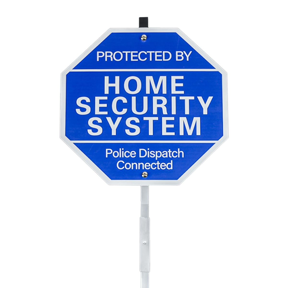 AzReference police dispatch yard sign with ground stake for outdoor visibility.