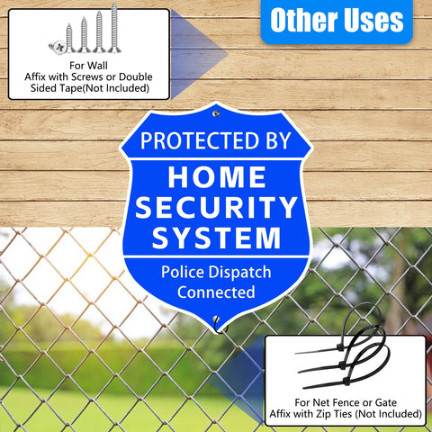 AzReference shield-shaped warning sign enhances curb visibility in front yard.