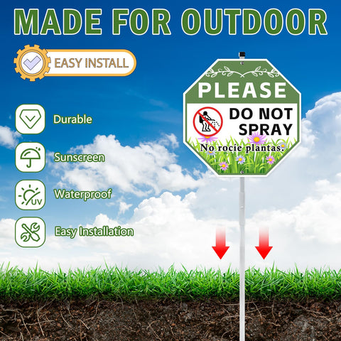 AzReference weatherproof yard sign with acrylic coating resists sun and rain.