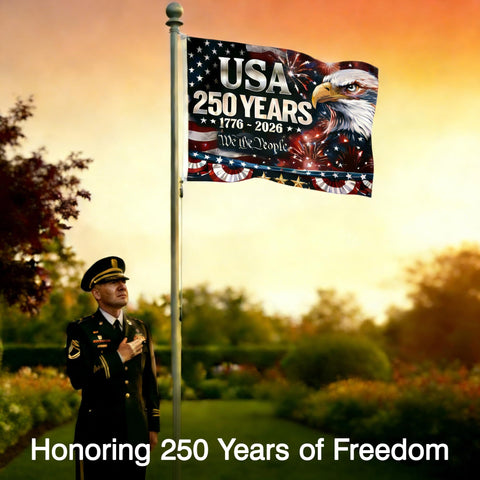 Azrra outdoor flag resists wear with vivid colors