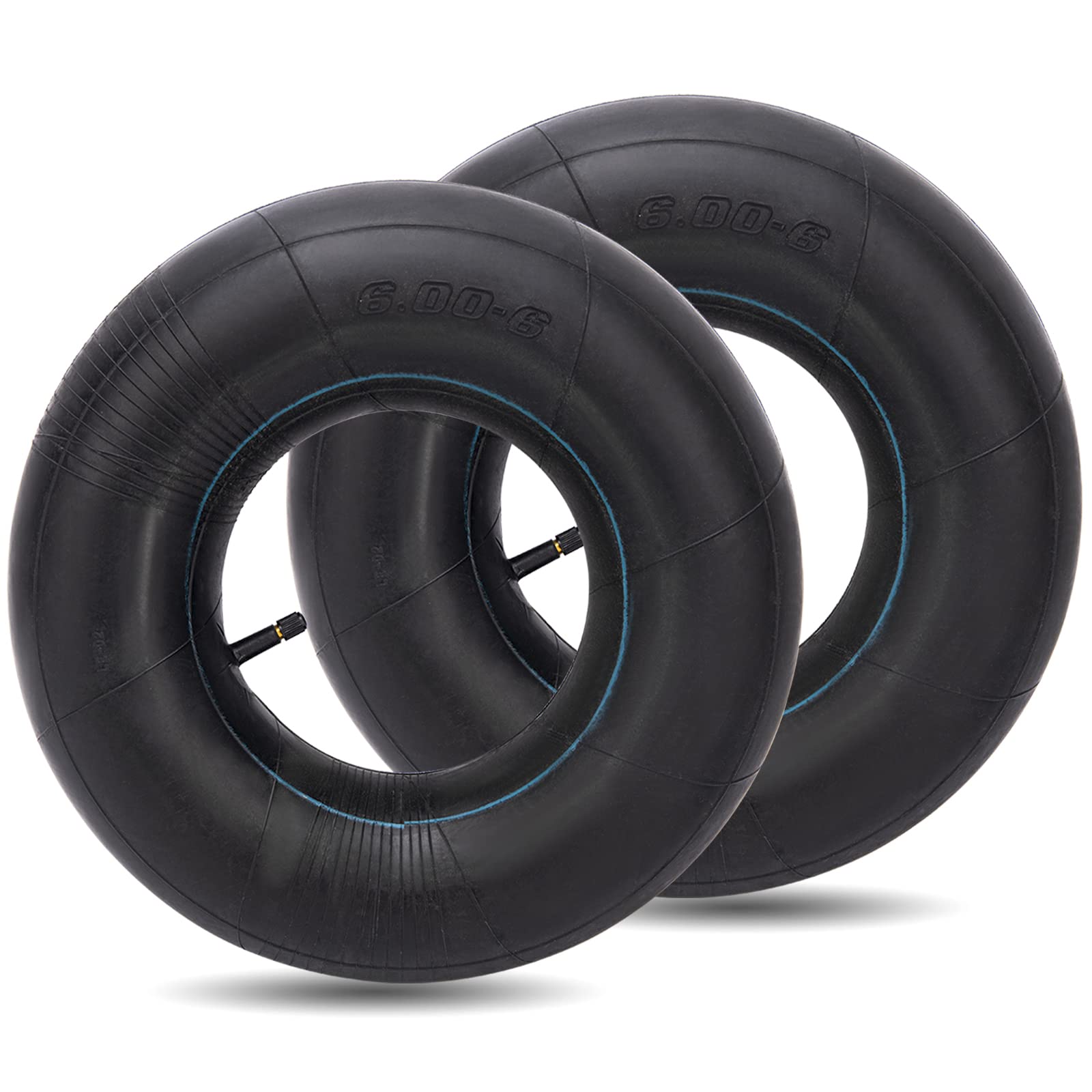 AZUNYYDS 15x6.00-6 inner tube packaging for lawn equipment, ready for installation.