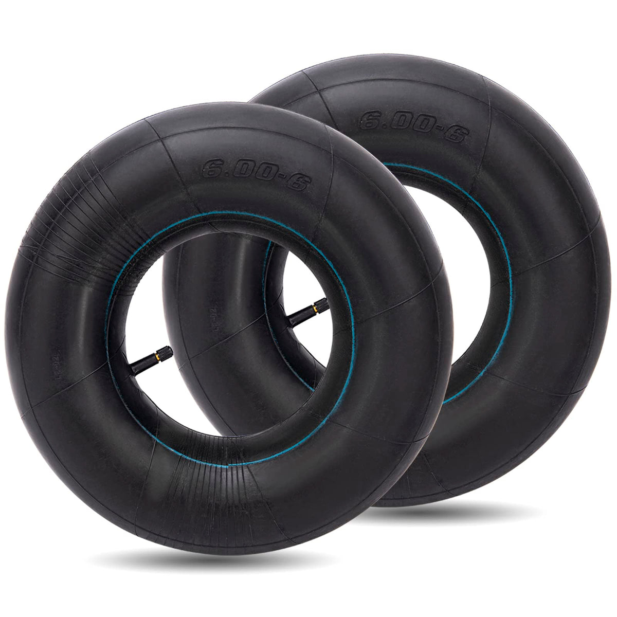 AZUNYYDS 15x6.00-6 inner tube packaging for lawn equipment, ready for installation.