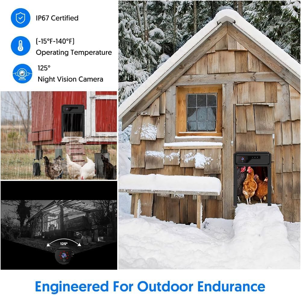 Azureblom anti-pinch infrared sensor protects birds during door operation
