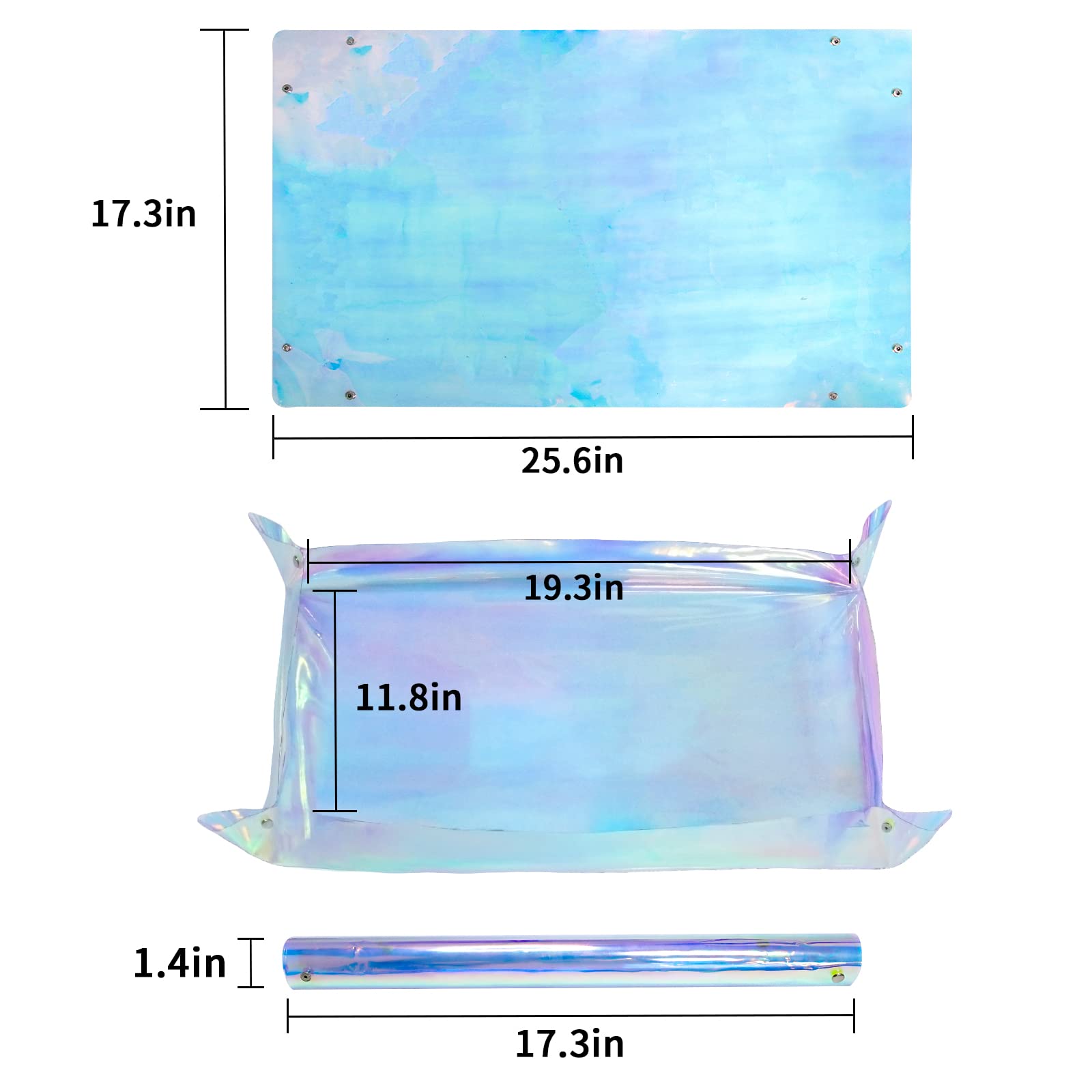 Azureblue durable PVC plant tray stands up to heat and spills for long-term use.