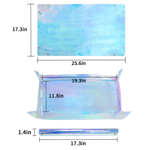 Azureblue durable PVC plant tray stands up to heat and spills for long-term use.
