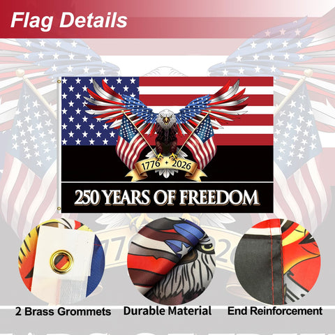 Vibrant colorprint on Azurtis flag maintained at distance