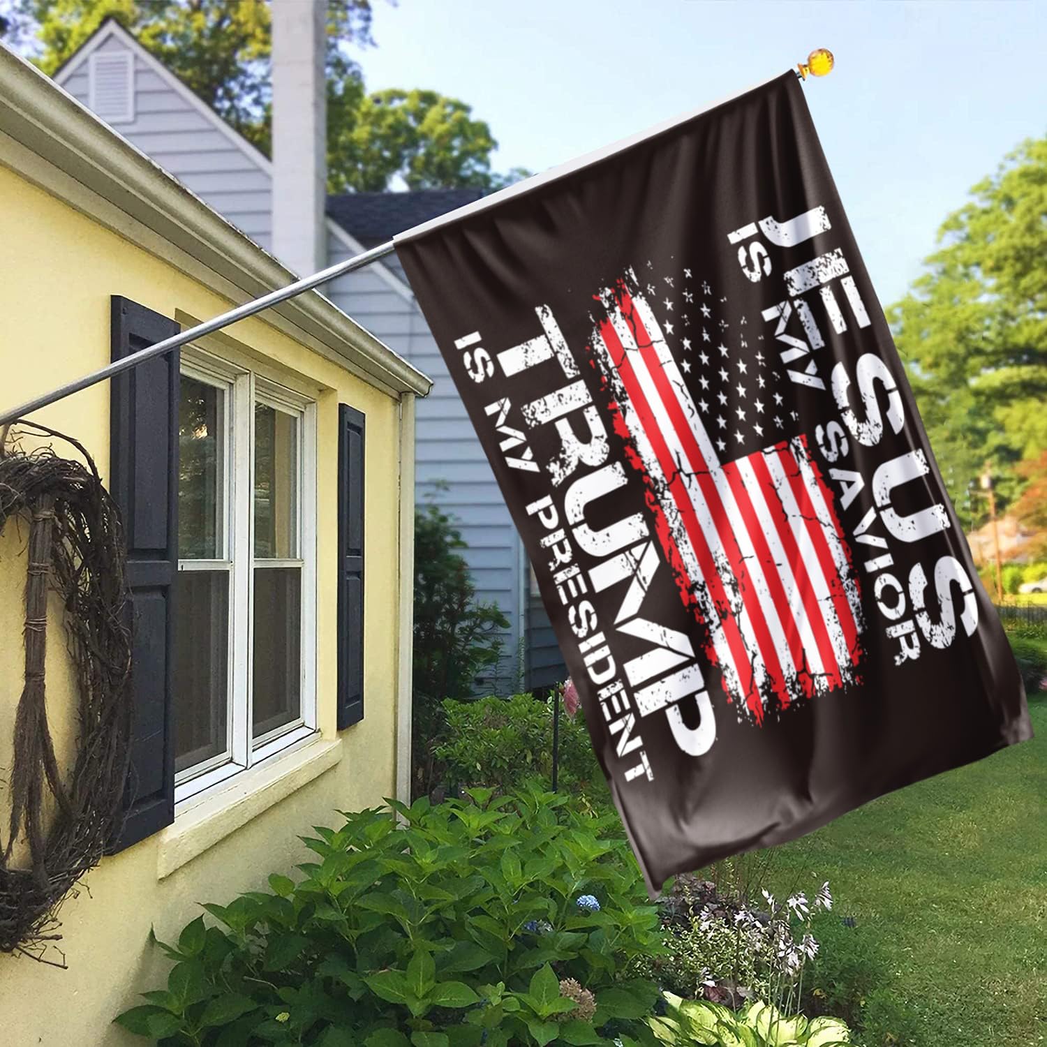 Azurtis Trump Is My President flag—bold, durable polyester for outdoor parades.