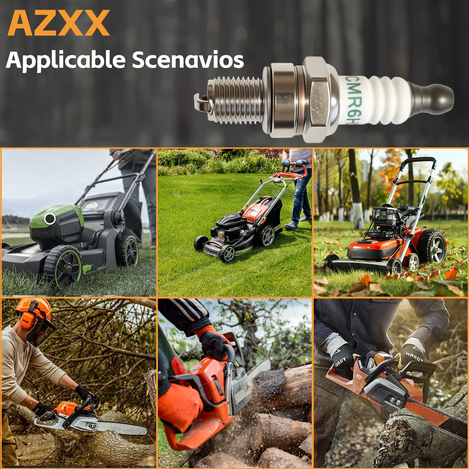 Durable ceramic insulator and plating support reliable ignition across jobs.