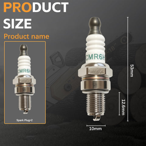 AZXX CMR6H spark plug offers easy-install design for quick maintenance.