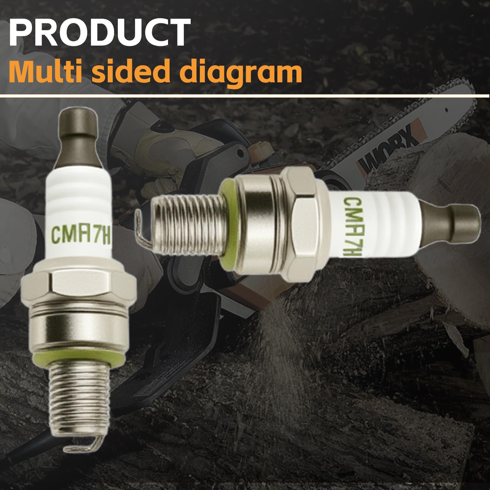 AZXX CMR7H spark plug easy installation for quick field maintenance