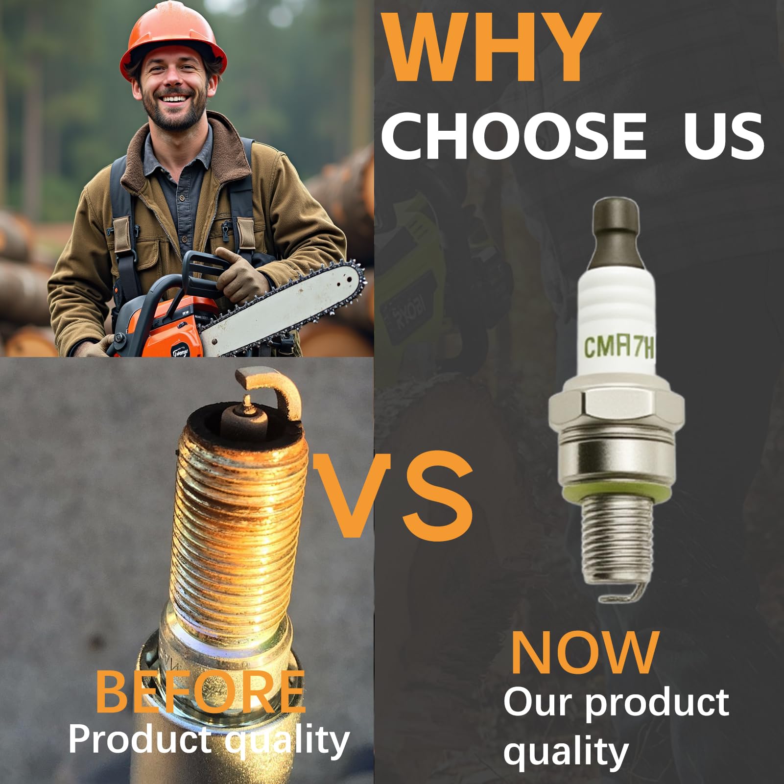 AZXX warranty-backed spark plug pair supports peace of mind