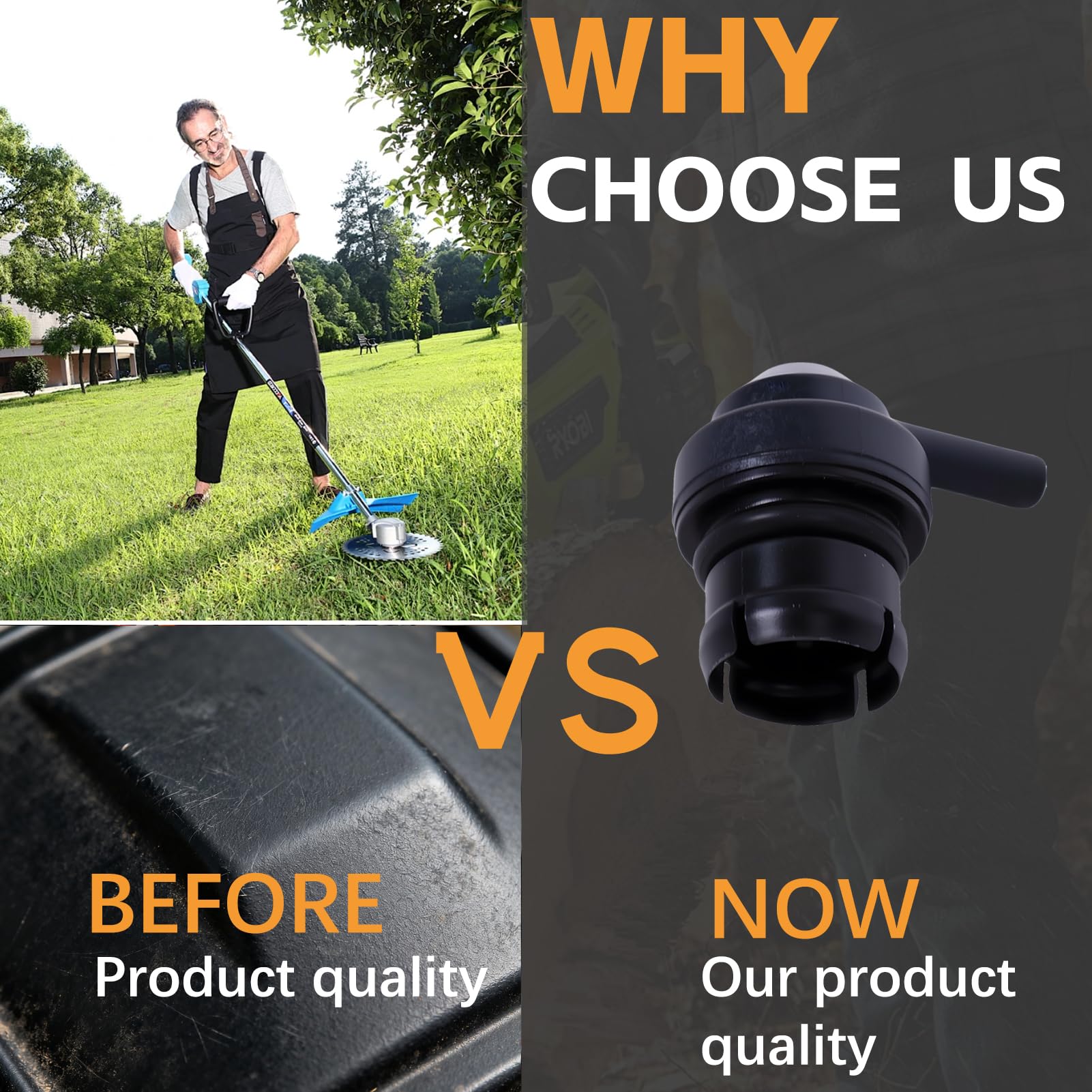 AZXX fuel tank vent for Stihl FR130 supports smooth operation.