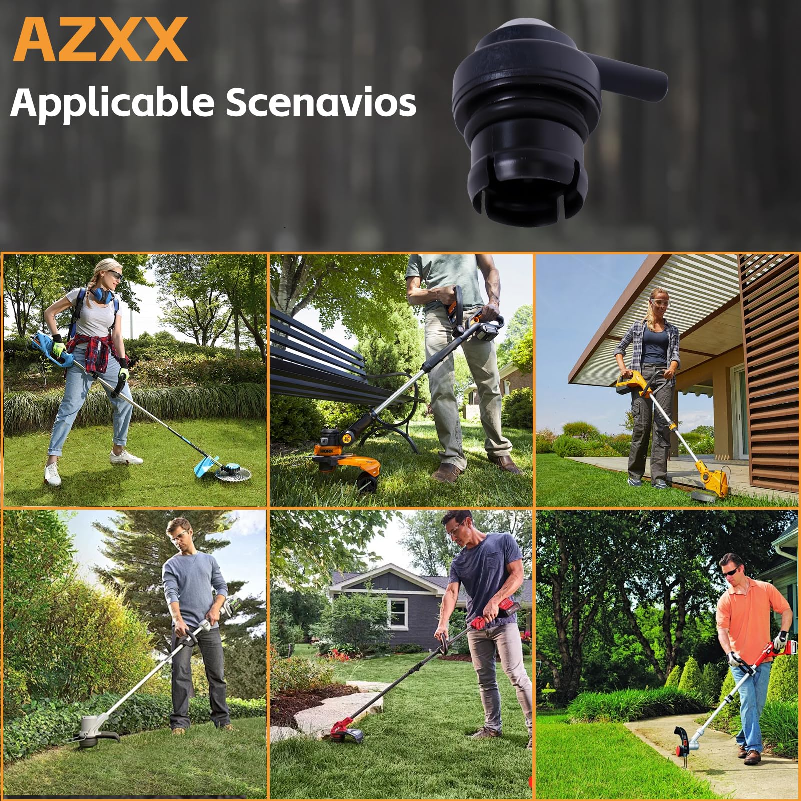 AZXX fuel tank vent for Stihl FS40/FS70 enables quick replacement.
