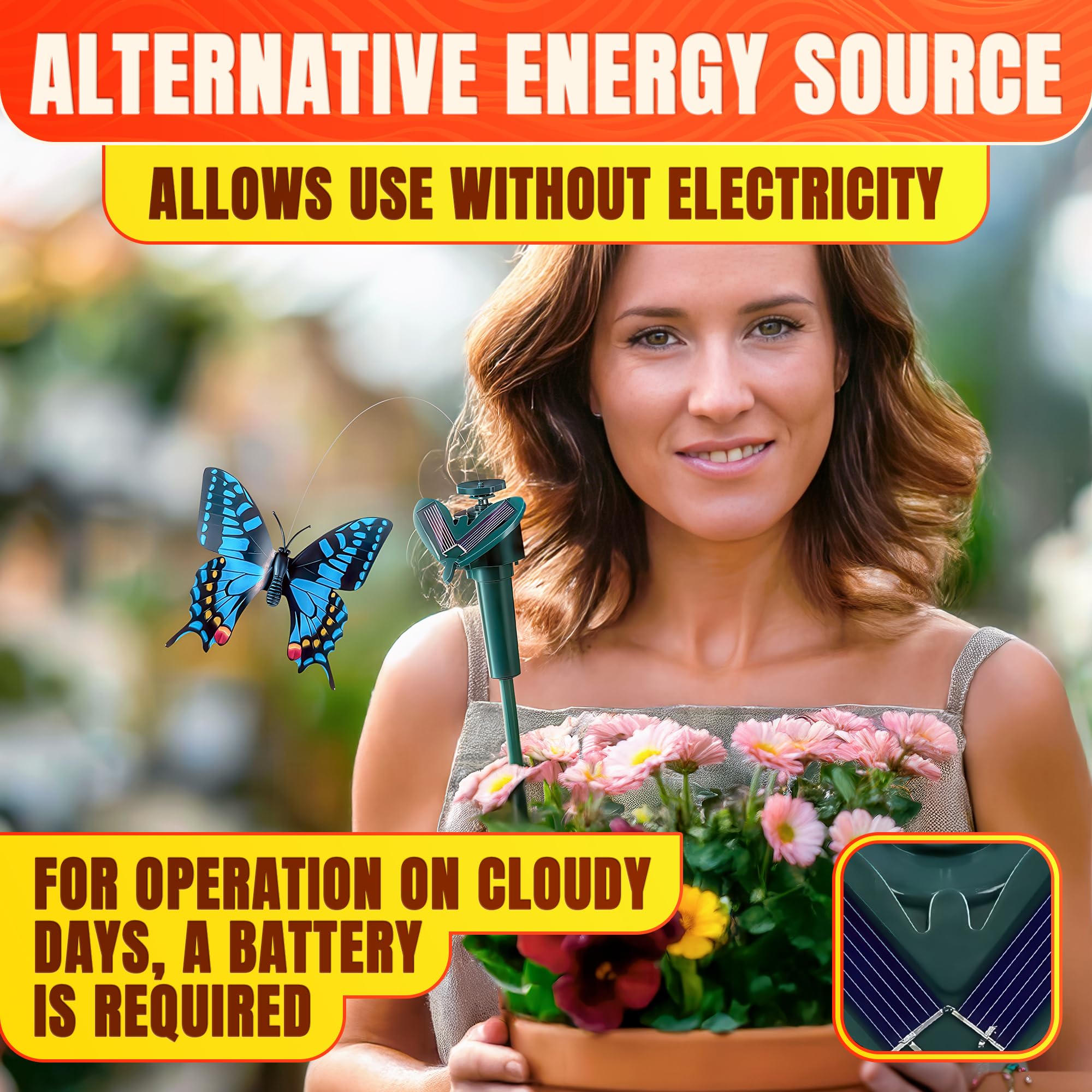 AZZORI solar butterfly stake makes a charming Mothers Day or housewarming gift.