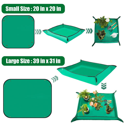 Baajric double-sided mat offers versatile use for potting and pruning