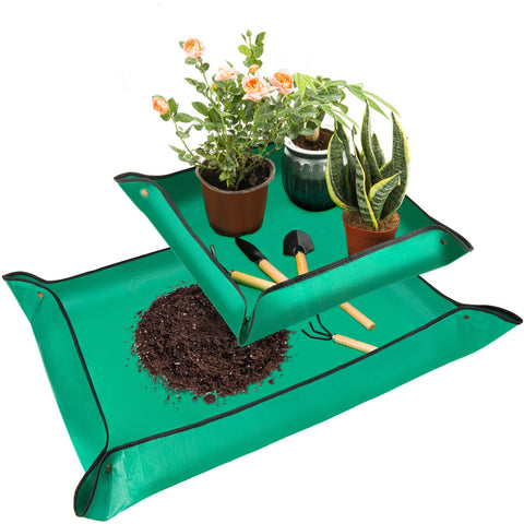 Baajric large repotting mat 39x31in for clean transplanting work
