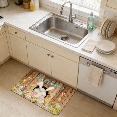Babylounger Easter rug sized to fit front doors and entryways.