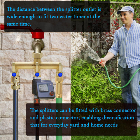 Rust resistant brass and protective layer reduce wear during outdoor use.