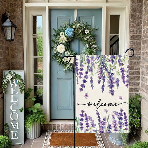 Baccessor 12x18 inch garden flag adds seasonal charm to yards.