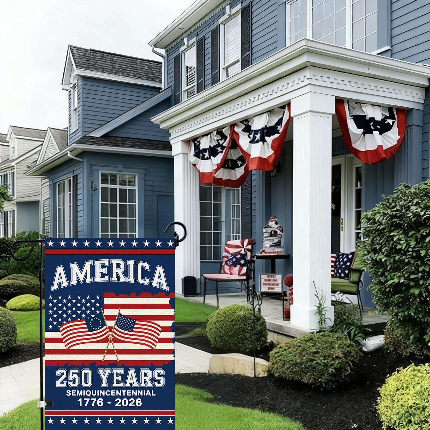 Baccessor 250th Anniversary flag washable durable fabric for repeated use