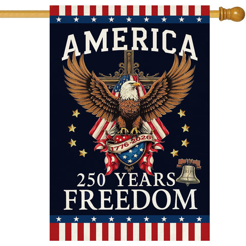 Baccessor 250th Anniversary flag 28x40 double-sided for outdoor visibility