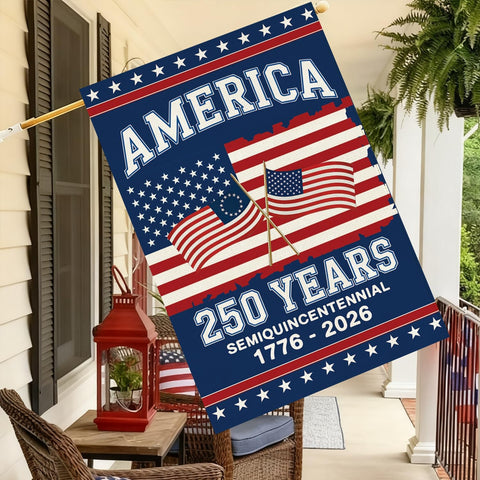 Baccessor 250th Anniversary flag closeup print highlights crisp colors and durable stitching
