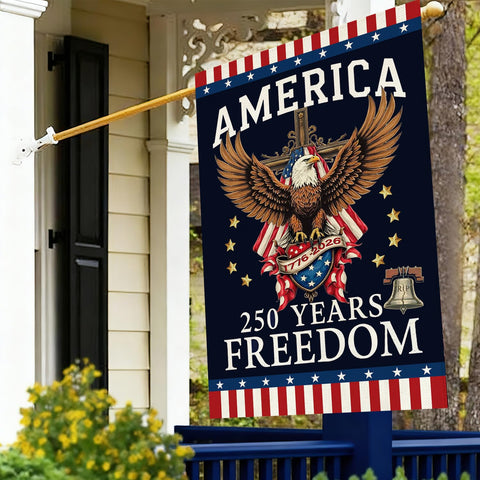 Baccessor 250th Anniversary house flag for garden decor and curb appeal