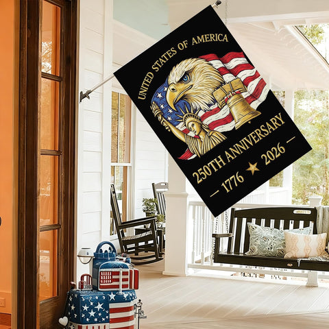 Baccessor 28x40 inch flag offers bold outdoor display.