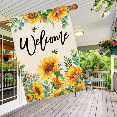 Baccessor 28x40 inch garden flag ready for porch display.