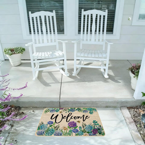 Baccessor 17x36-inch doormat fits standard thresholds with easy cleaning