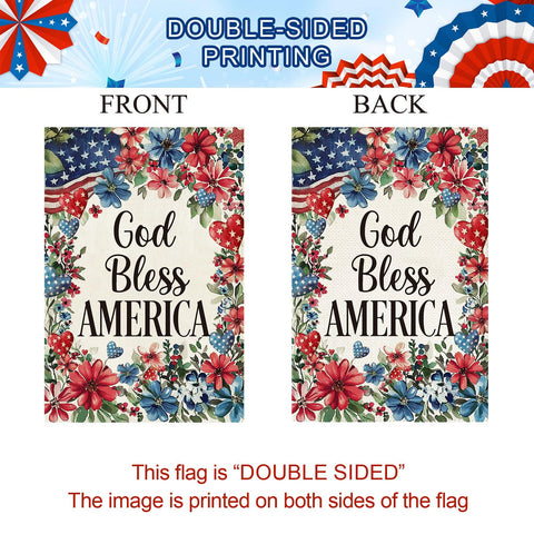 Baccessor America Memorial Day garden flag ready for seasonal display