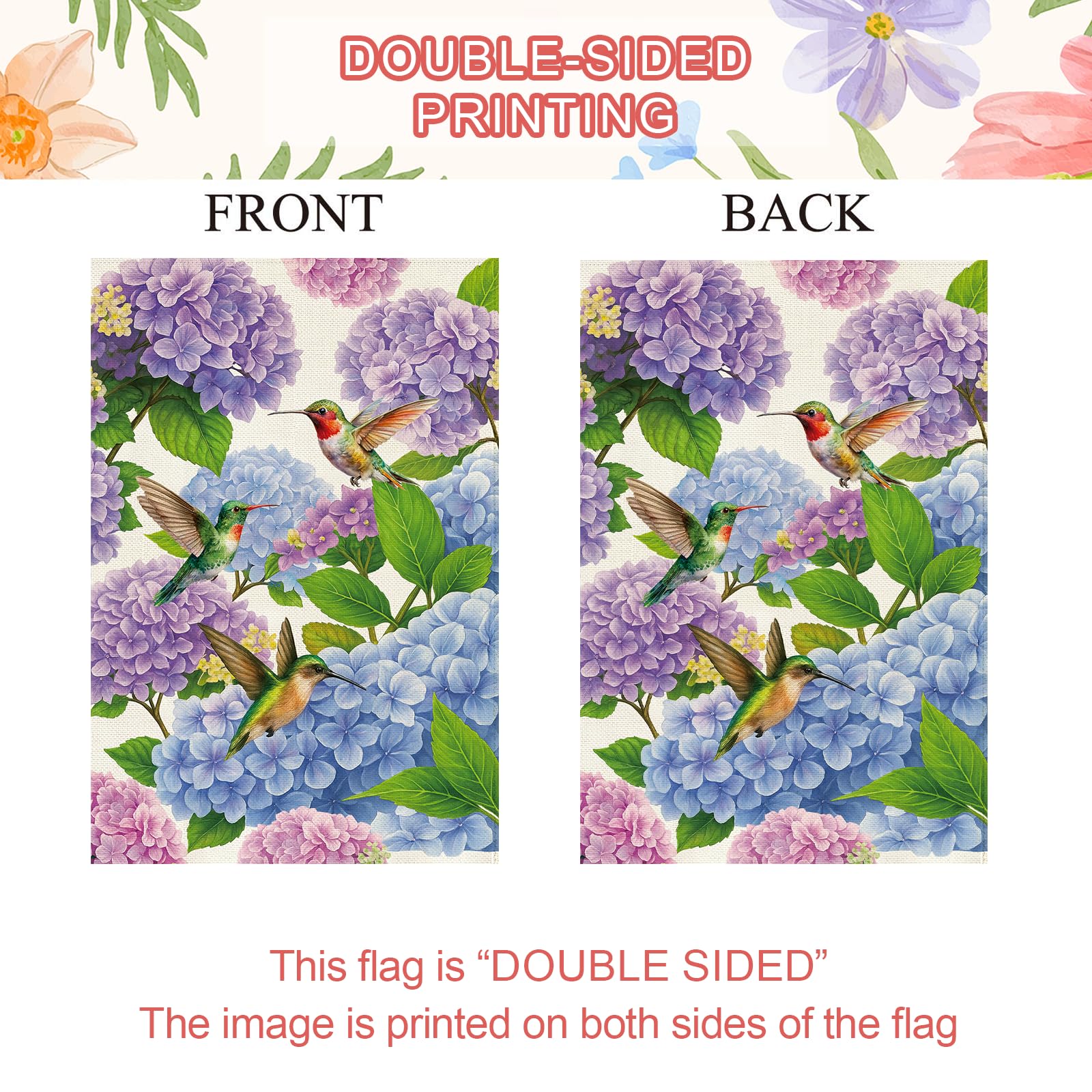Baccessor burlap flag texture adds rustic charm for outdoor display