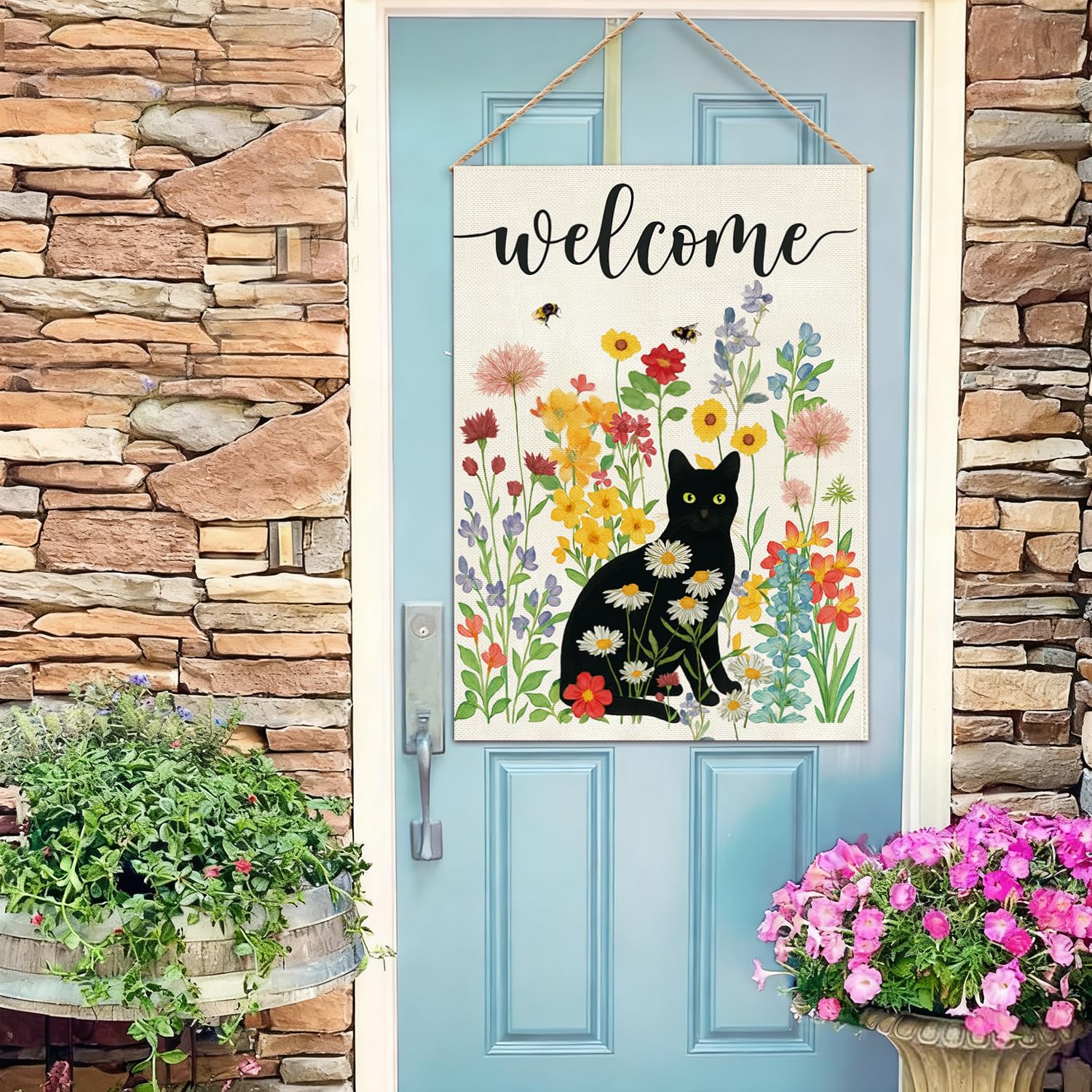 Baccessor flag decorates decks, lawns, porches and verandas beautifully.