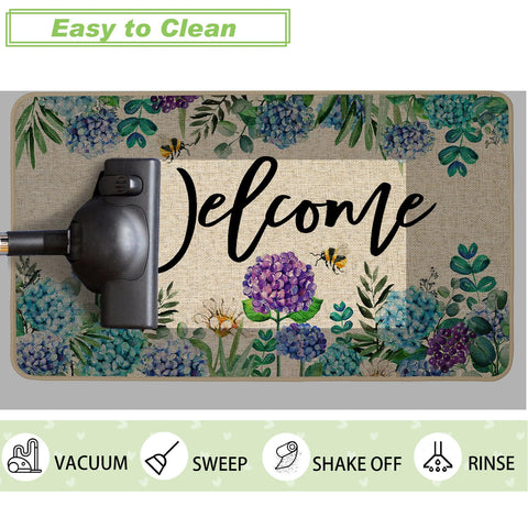 Baccessor burlap surface mat traps dirt at the door