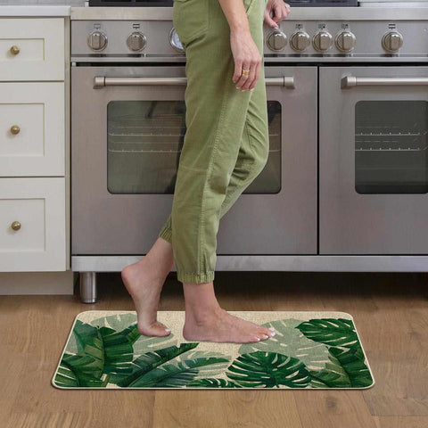 Baccessor Monstera mat with anti-slip back keeps it in place