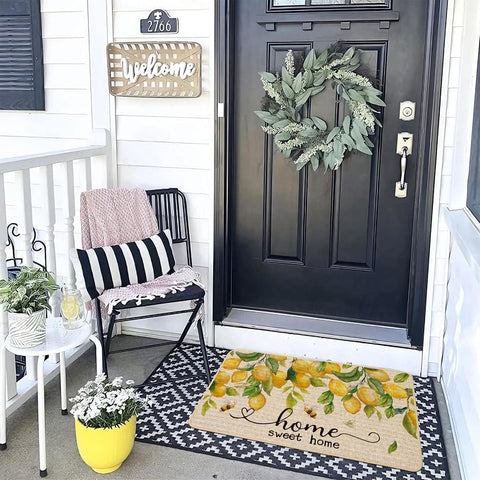 Baccessor Doormat back non-slip backing keeps outdoor mats in place