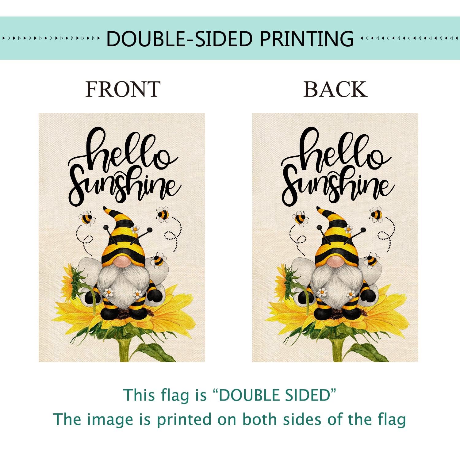 Baccessor double-sided print ensures vibrant designs visible from both sides.