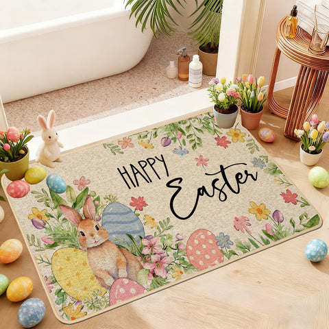 Baccessor Easter doorway mat suitable for indoor or outdoor use.