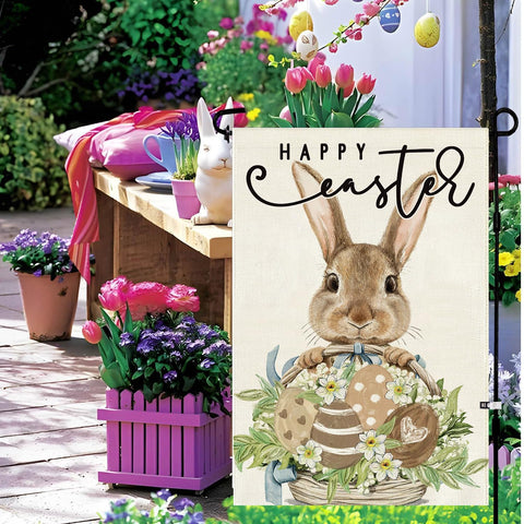 Double-sided print ensures visibility from every angle of your yard.