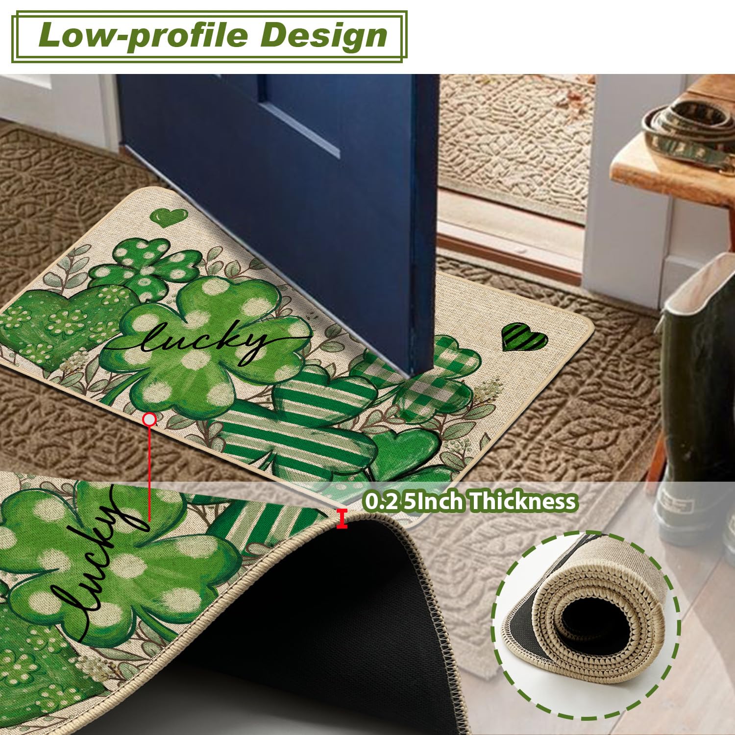Baccessor easy-clean mat lets you hose off dirt for quick maintenance.