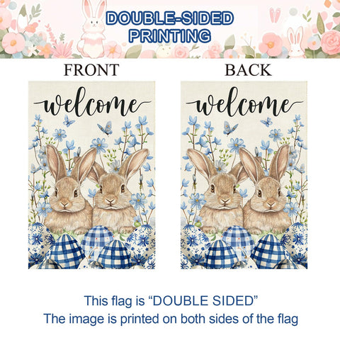 Baccessor farmhouse welcome yard flag suitable for porch or garden