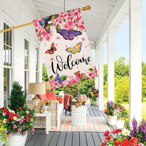28x40 inch flag fits standard poles for porch or lawn.