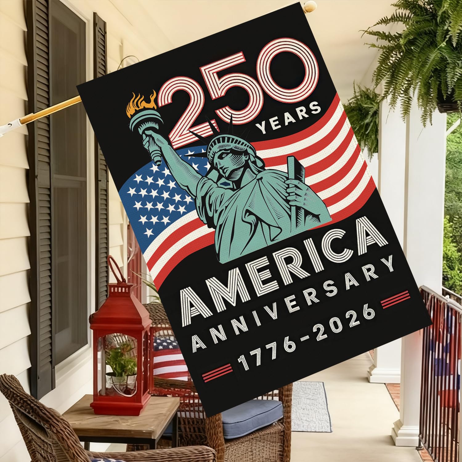 Baccessor flag washable and fade-resistant for multiple seasons.
