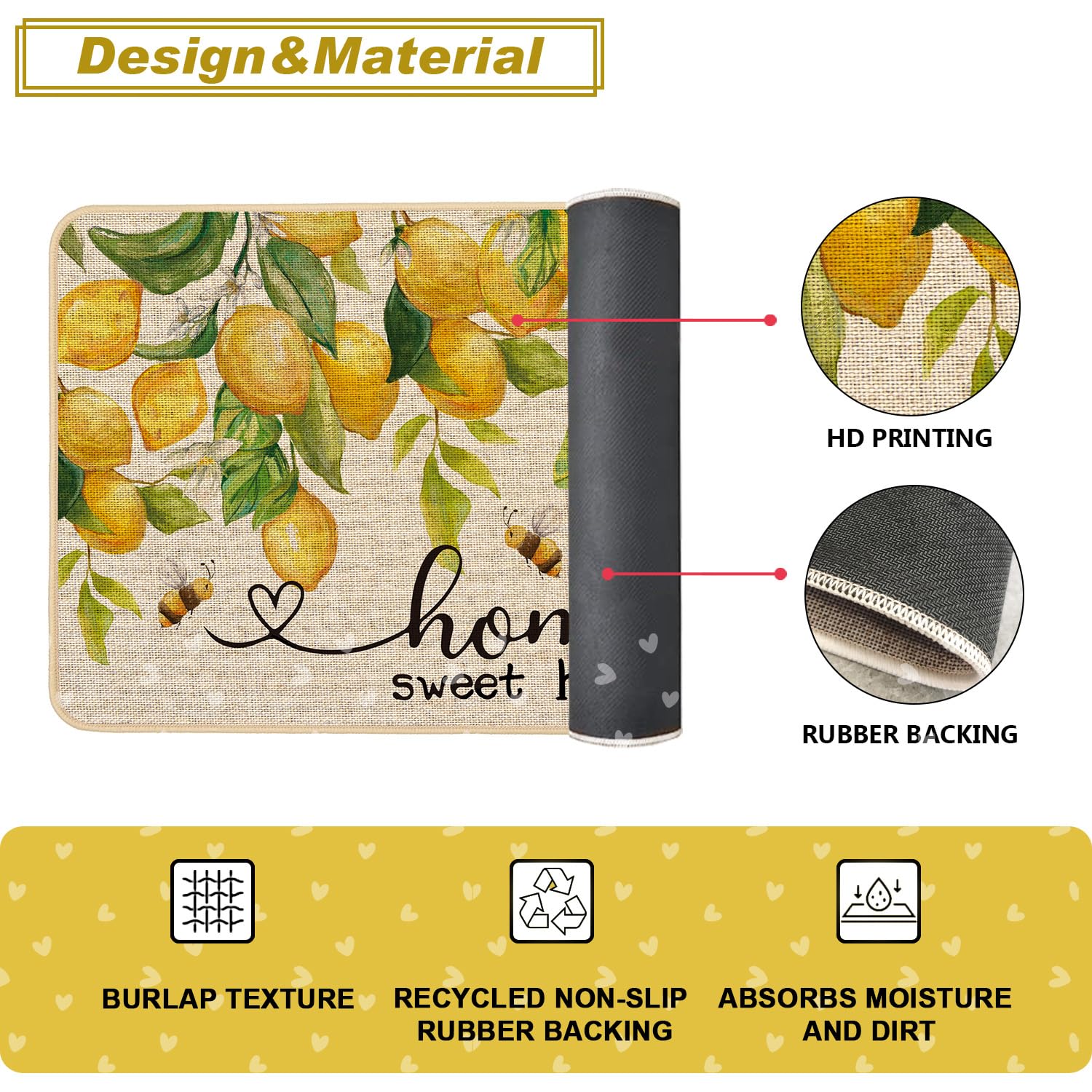 Baccessor Front porch setup with welcoming lemon motif