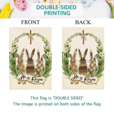 Baccessor garden Easter flag bright display for welcoming outdoor spaces.