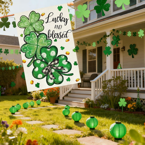 Baccessor garden flag adds color and seasonal flair to outdoor spaces.
